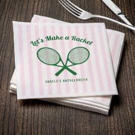 Tennis Möhippa Gör en Raka Randig Pappersservett