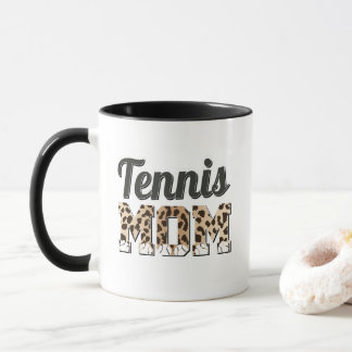 Tennis Mom Leopard Mugg
