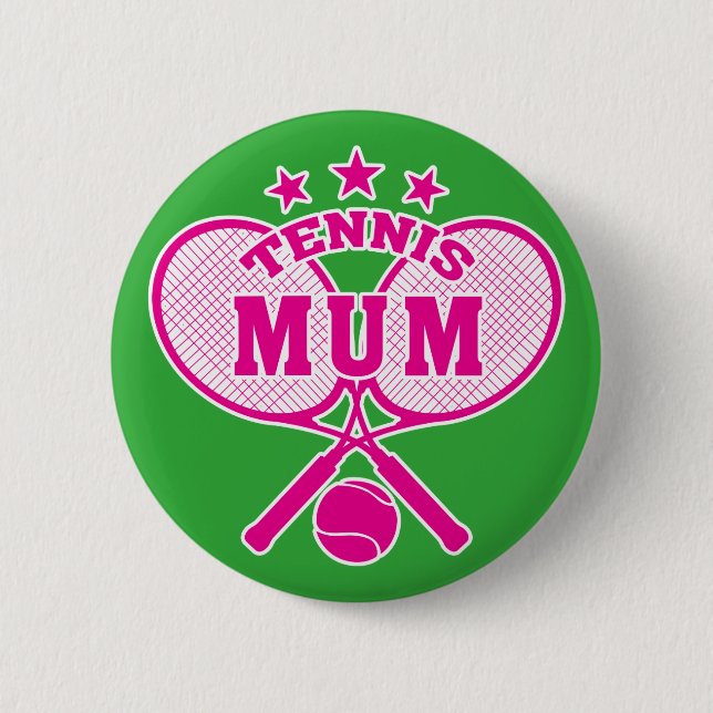 Tennis Morsa, korsvisa tennis-racketar Knapp (Framsida)