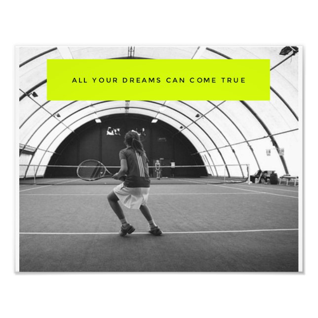 Tennis Motivational Poster - inspiration (Framsidan)