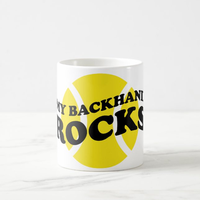 Tennis mugg-gåva med rolig slogan som säger kaffemugg (Center)