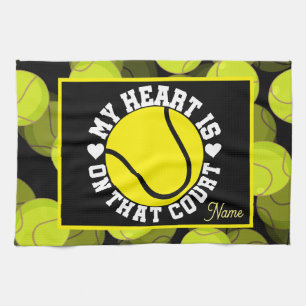 Tennis MY HEART fortsätter i den domstolen Kökshandduk