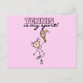 Tennis My Sport Tshirts och Gifts Vykort