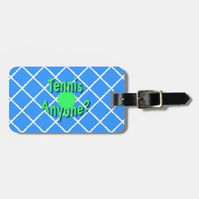 Tennis någon? Anpassningsbar Bagagebricka (Horisontell Framsida)