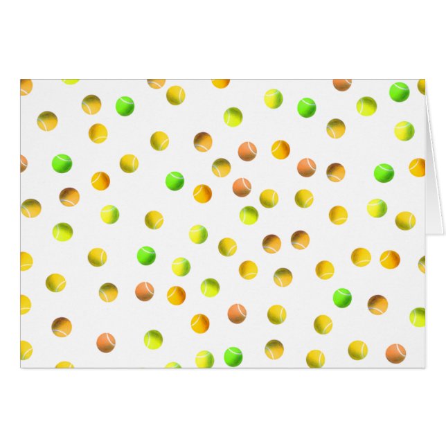 Tennis någon? hälsningskort (Framsidan Horizontal)