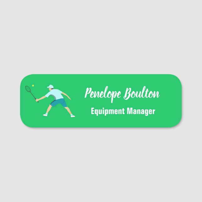 Tennis Namnbricka (Framsida)