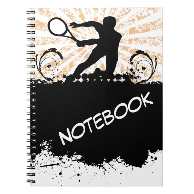 Tennis Notebook Anteckningsbok (Framsidan)