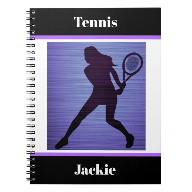 Tennis Notebook Anteckningsbok (Framsidan)