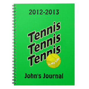 Tennis noterar boken anteckningsbok