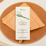 Tennis och Martini Party Menu Meny<br><div class="desc">Öka evenemanget med vår chic Tennis och Martini Party Menu. Perfekt för tennis-entusiaster och martini älskare, den här vackert designade menyn innehåller illustrationer av tennis-rackets och martini-glasögon, som fångar roligten och sofistikeringen av firande. Vår meny är både elegant och hållbar och är skapad av material av hög kvalitet. Den kompletterar...</div>