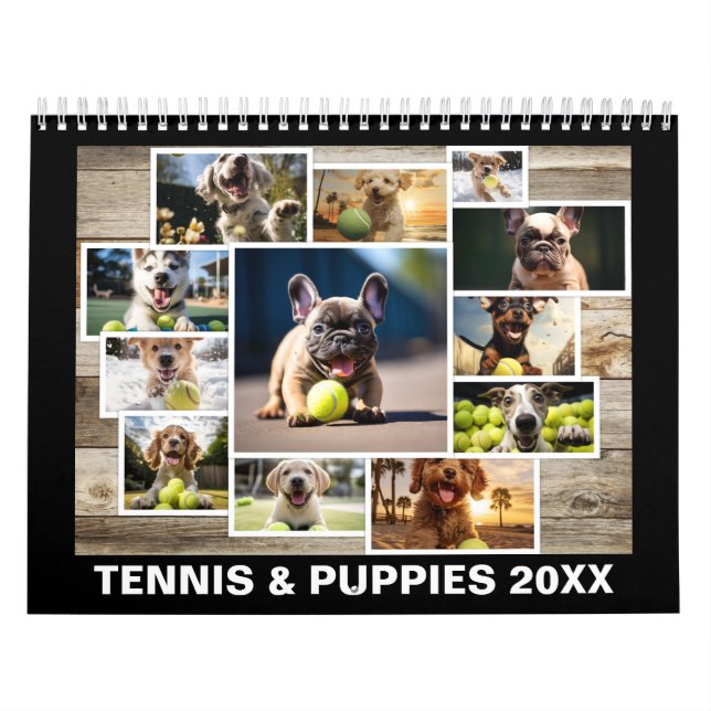 Tennis och valpar kalender (Omslag)