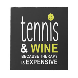 Tennis och Vin Premium Anteckningsblock