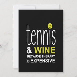 Tennis och Vin Premium Spara Datumet
