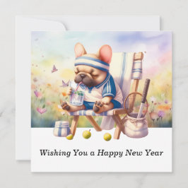 Tennis Önskar Er ett Gott Nytt År Julkort