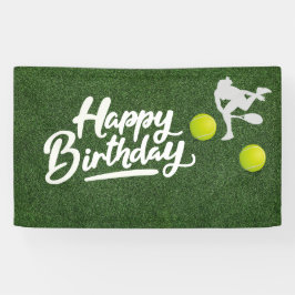 Tennis på grönt, Grattis på födelsedagen Banner