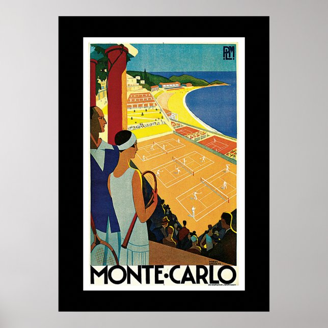 Tennis på Monte Carlo Poster (Framsidan)