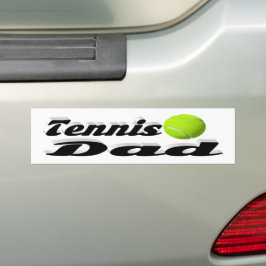 Tennis Pappa Bumper Sticker Bildekal