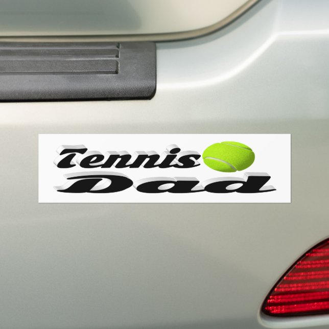 Tennis Pappa Bumper Sticker Bildekal (På Bil)