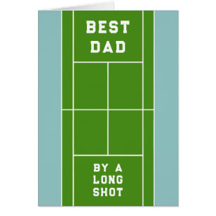 Tennis Pappa Fars Dag-kort Hälsningskort
