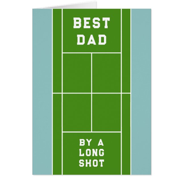 Tennis Pappa Fars Dag-kort Hälsningskort (Framsidan)