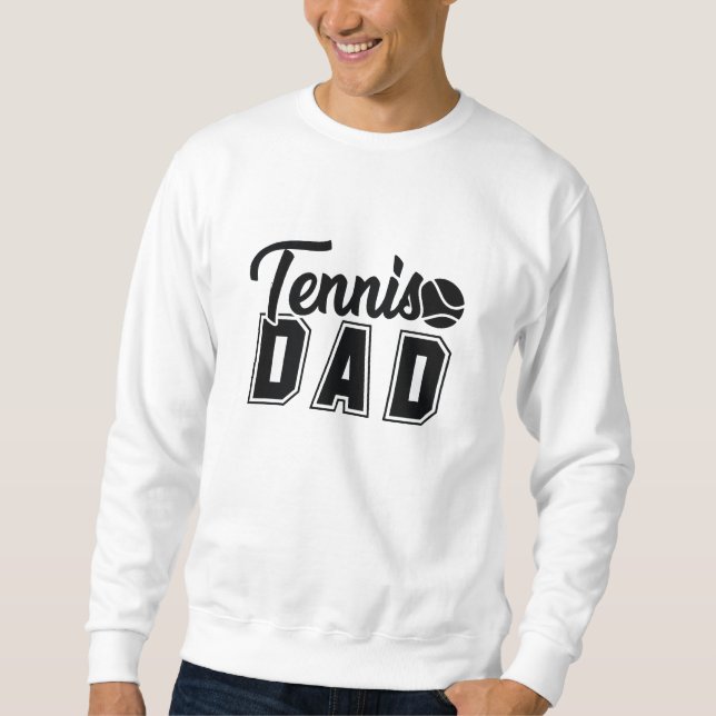 Tennis Pappa Lång Ärmad Tröja (Framsida)