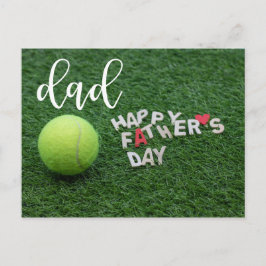 Tennis PAPPA Lycklig Fars dag med tennis boll Vykort