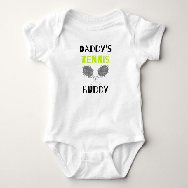 Tennis Pappa: Pappor tennis Buddy Funny T Shirt (Framsida)