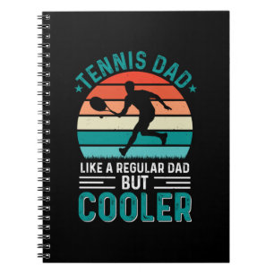 Tennis Pappa Retro Sunset Anteckningsbok