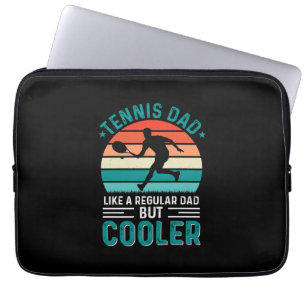 Tennis Pappa Retro Sunset Laptop Fodral