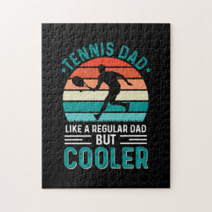 Tennis Pappa Retro Sunset Pussel