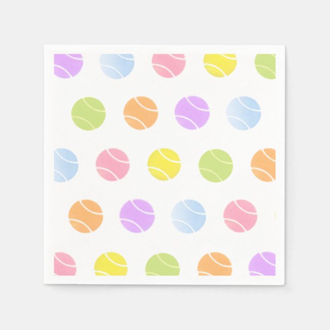 Tennis Pappra Napkins Pappersservett (Framsidan)