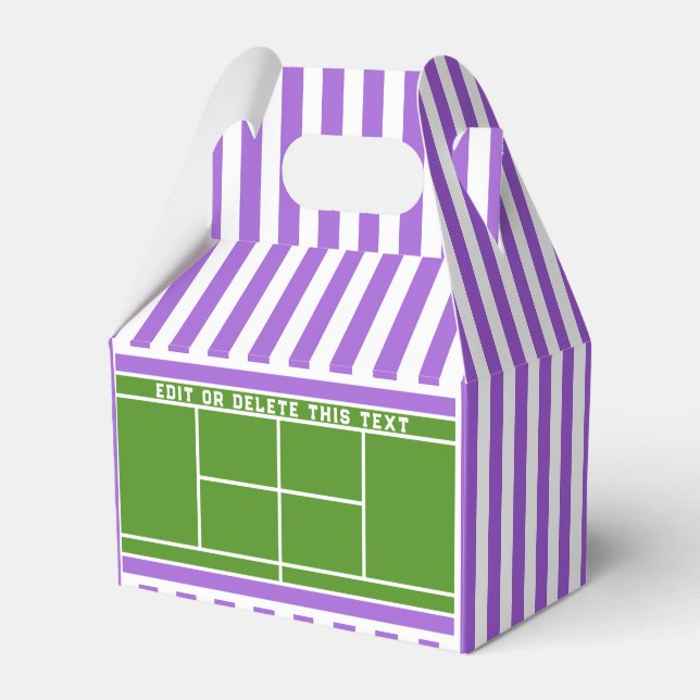 Tennis Party Favor Box Presentaskar (Framsidan Sidan)