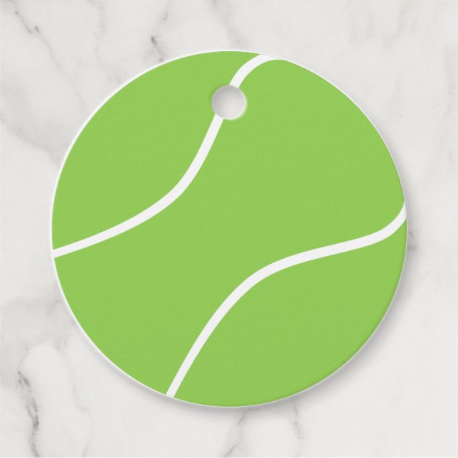 Tennis Party Favor Märkre, Birthday Märkre Gåvor Etiketter (Framsida)