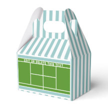 Tennis Party Gift Favor Box