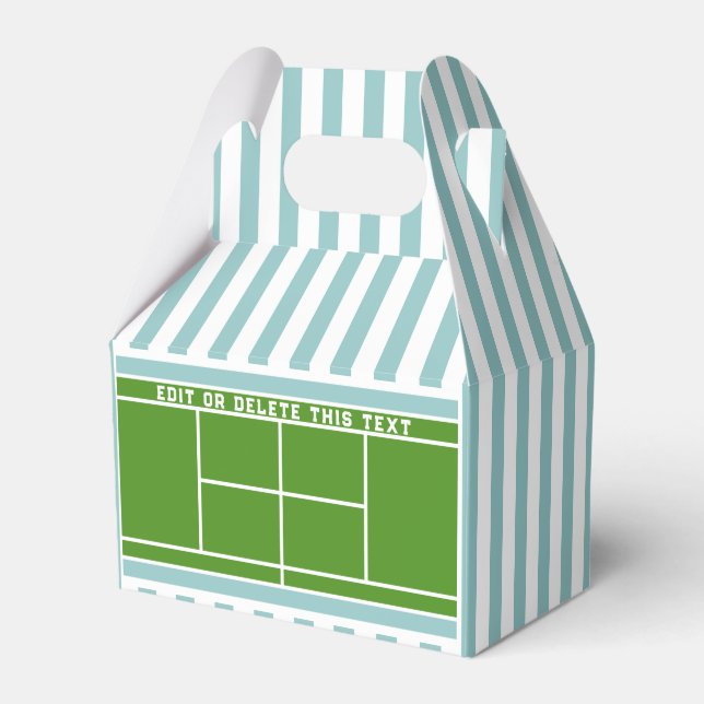Tennis Party Gift Favor Box Presentaskar (Framsidan Sidan)