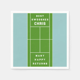 Tennis Party Pappersservett