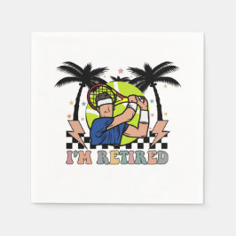 Tennis pension gick i pension för party pappersservett