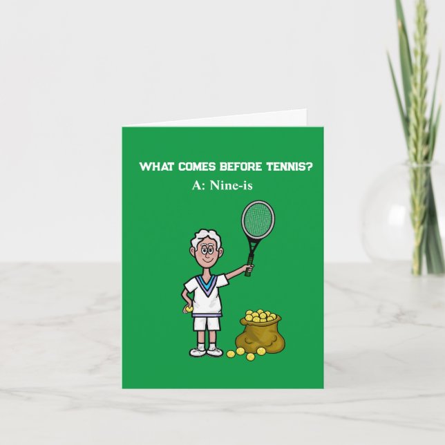 Tennis Pension Greeting Card Kort (Framsida)