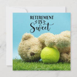 Tennis Pension med Boll och Nalle Player Kort