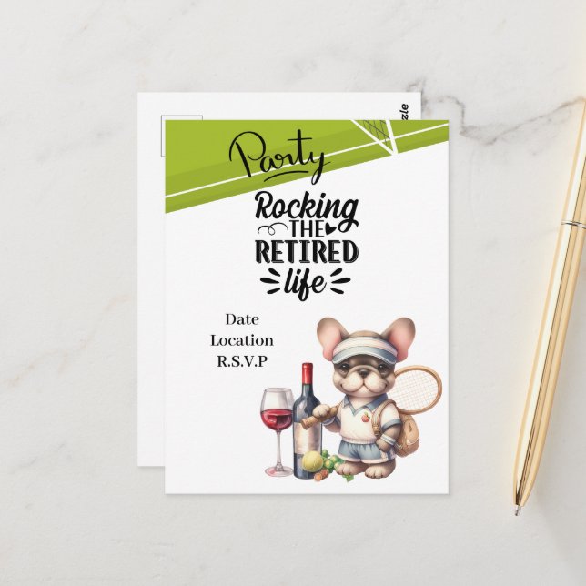 Tennis Pension Vykort (Fram/Back In Situ)