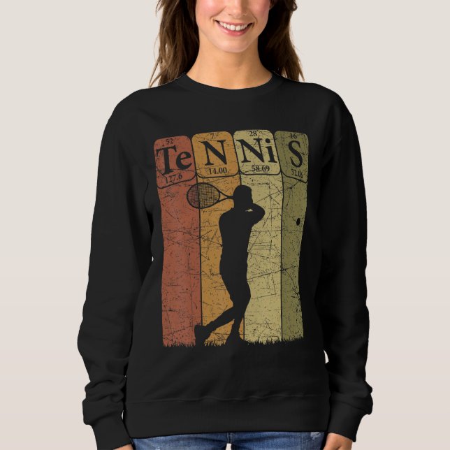Tennis Periodic Table Elements Tennis Player Nerd  T Shirt (Framsida)