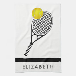 Tennis Personlig Namn eller Monogram Kökshandduk