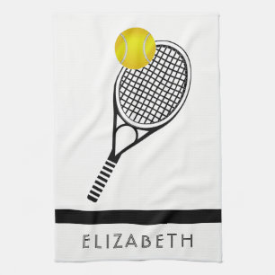 Tennis Personlig Namn eller Monogram Kökshandduk