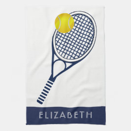 Tennis Personlig Namn eller Monogram Kökshandduk