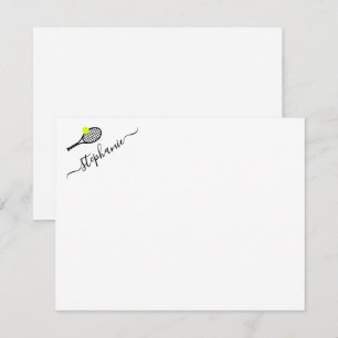 Tennis Personlig Note Card Anteckningskort