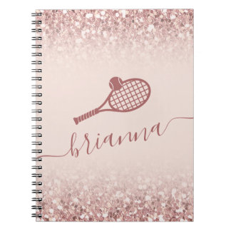 Tennis Personlig Rosa Girly Gnistra bärbar dator Anteckningsbok