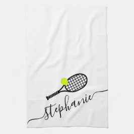 Tennis Personlig Script Namn Kökshandduk