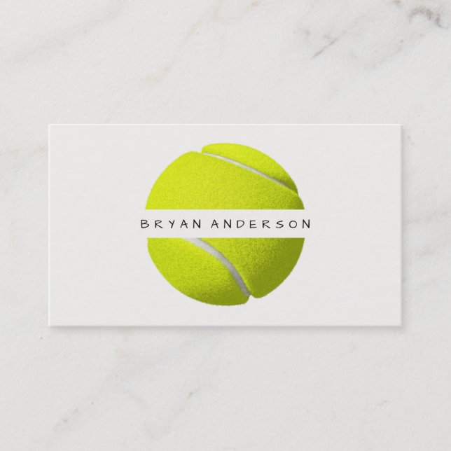 Tennis - personlig visitkort (Framsida)