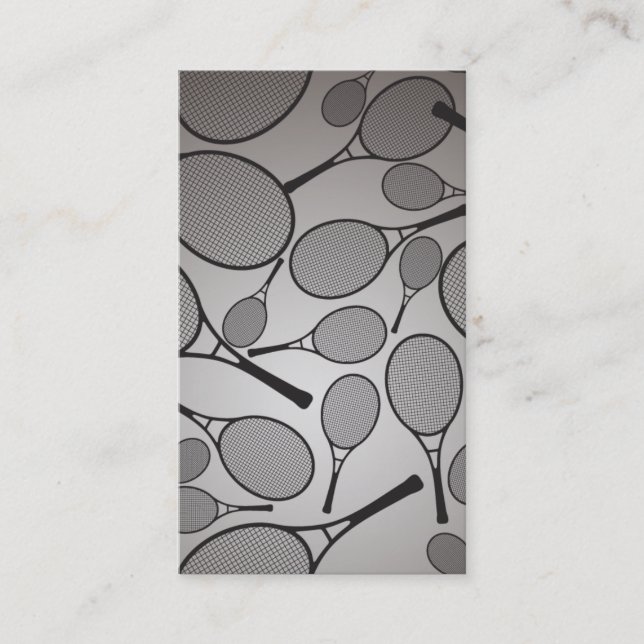 Tennis - personlig visitkort (Framsida)