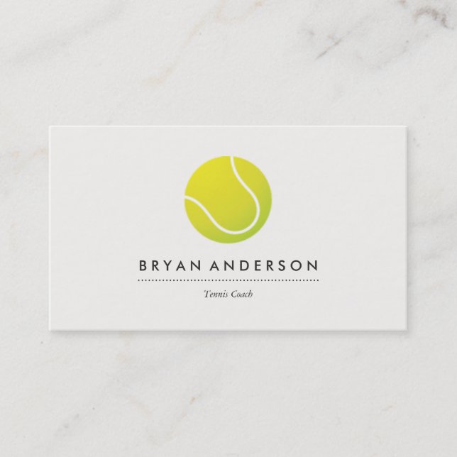 Tennis - personlig visitkort (Framsida)